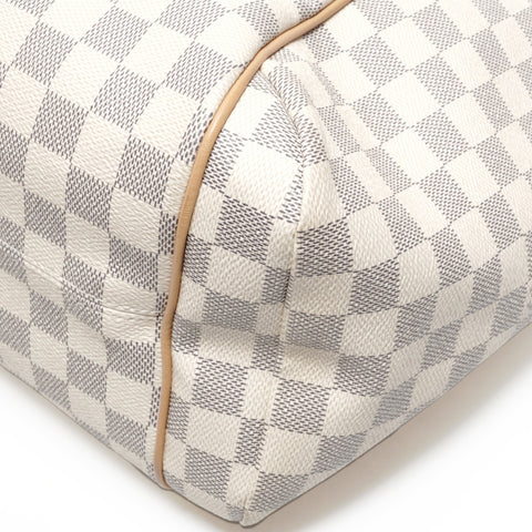 LOUIS VUITTON 2016 Damier Azur Totally MM Tote Bag white WS24676