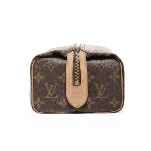 LOUIS VUITTON Monogram Truth Pat Presion Pouch Brown WS24678