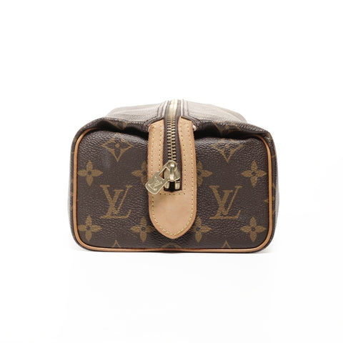 LOUIS VUITTON Monogram Truth Pat Presion Pouch Brown WS24678