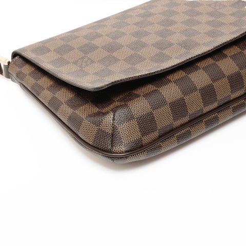 LOUIS VUITTON 2004 Damier Musette Tango Long Shoulder Shoulder Bag Brown WS24679