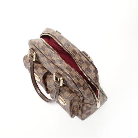 LOUIS VUITTON 2008 Damier Manhattan PM Handbag Brown WS24681