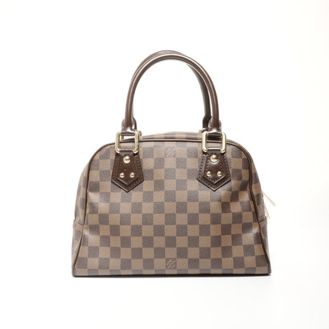 LOUIS VUITTON 2008 Damier Manhattan PM Handbag Brown WS24681