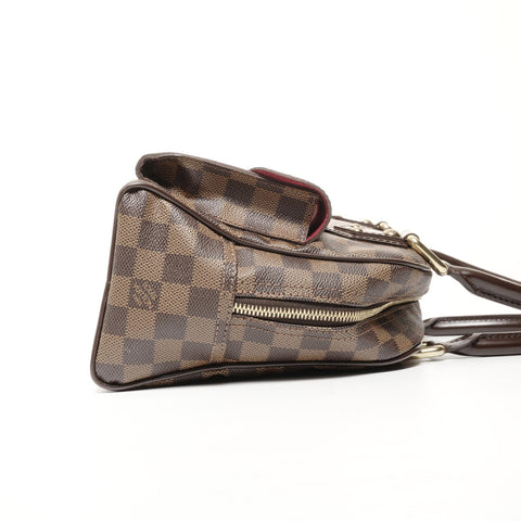LOUIS VUITTON 2008 Damier Manhattan PM Handbag Brown WS24681