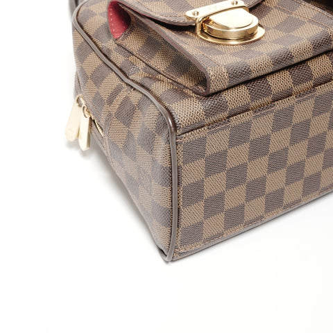 LOUIS VUITTON 2008 Damier Manhattan PM Handbag Brown WS24681