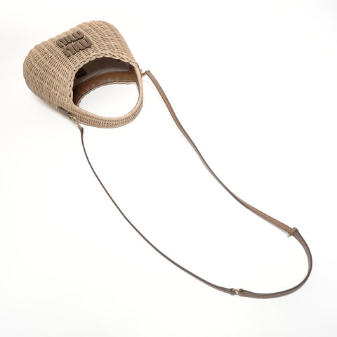 Miu Miu Basket bag 2way Handbag beige WS24684