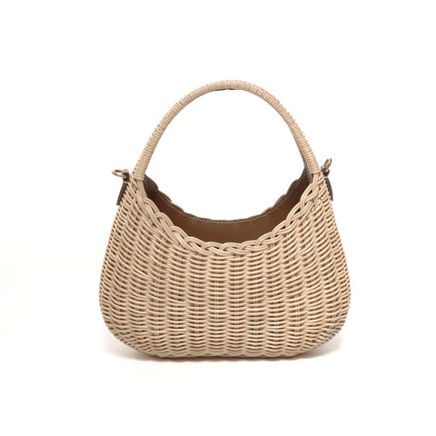 Miu Miu Basket bag 2way Handbag beige WS24684