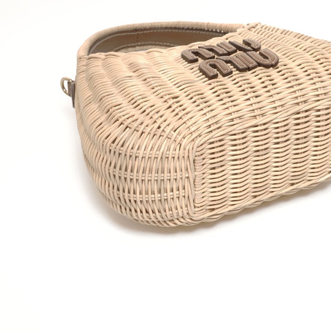 Miu Miu Basket bag 2way Handbag beige WS24684