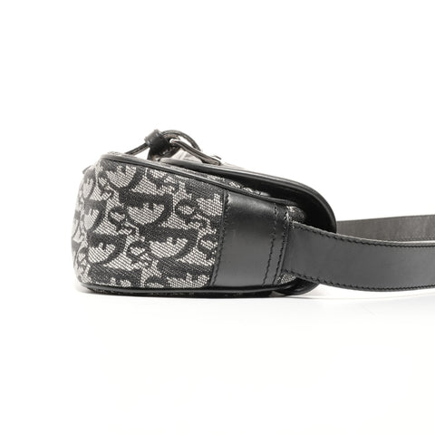 Christian Dior Trotter Canvas Shoulder Bag black WS24688