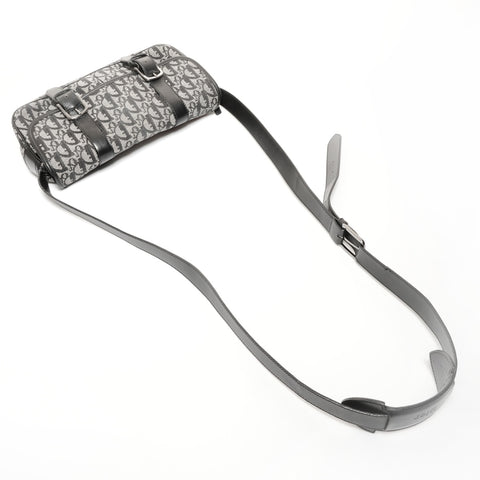 Christian Dior Trotter Canvas Shoulder Bag black WS24688