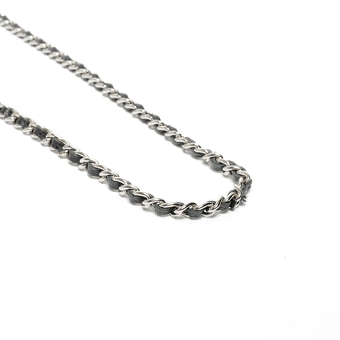 CHANEL No. 27 Caviar Leather Chain Wallet Silver Metal Matelasse 2019 Shoulder Bag black WS24690