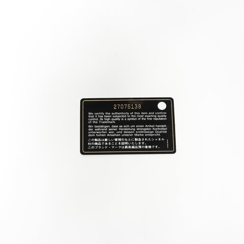 CHANEL No. 27 Caviar Leather Chain Wallet Silver Metal Matelasse 2019 Shoulder Bag black WS24690