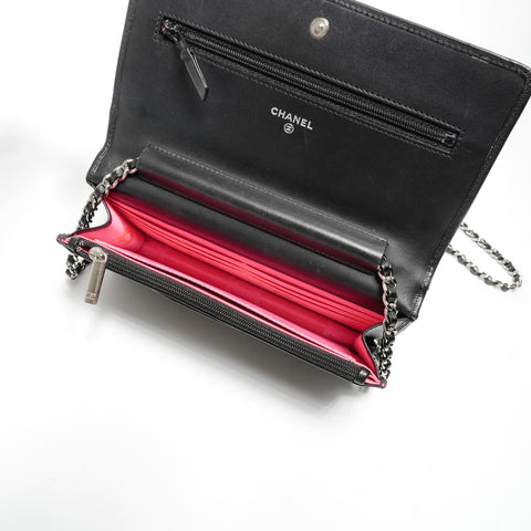 CHANEL No. 19 Cambon Line Chain Wallet 2014 Shoulder Bag black WS24691