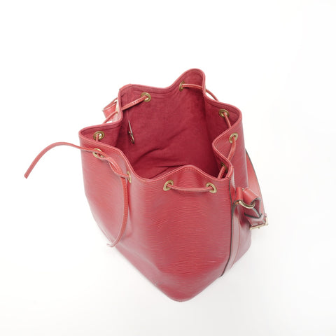 LOUIS VUITTON 1995 Epi Noe Shoulder Bag Red WS24694