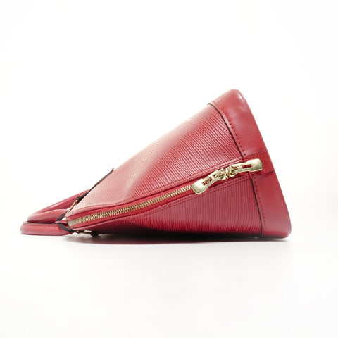 LOUIS VUITTON 2000 Epi Alma PM Handbag Red WS24695