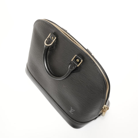 LOUIS VUITTON 1996 Epi Alma PM Handbag black WS24696