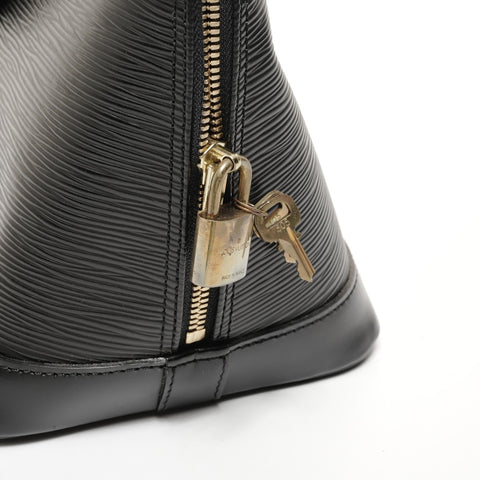 LOUIS VUITTON 1996 Epi Alma PM Handbag black WS24696