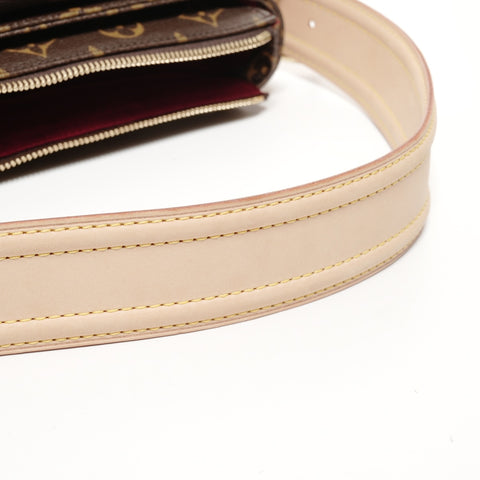 LOUIS VUITTON Monogram Viva Cite GM Shoulder Bag Brown WS24699