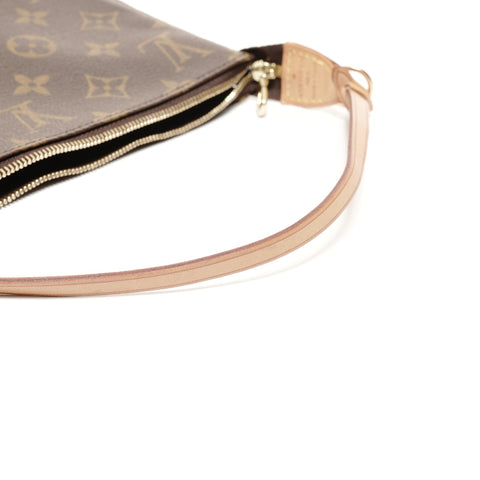 LOUIS VUITTON 2003 Monogram Pochette Accessoires Shoulder Bag Brown WS24701