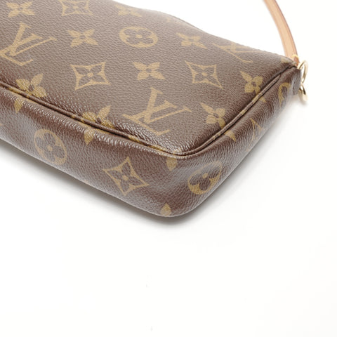 LOUIS VUITTON 2003 Monogram Pochette Accessoires Shoulder Bag Brown WS24701