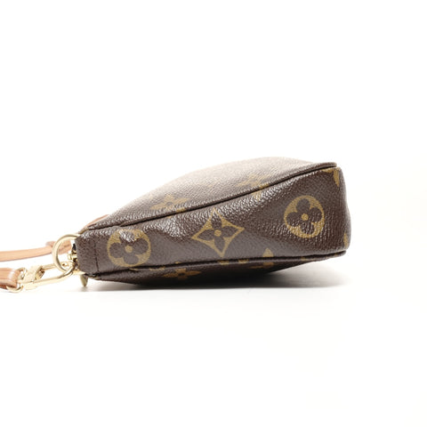 LOUIS VUITTON 2002 Monogram Pochette Accessoires Shoulder Bag Brown WS24702
