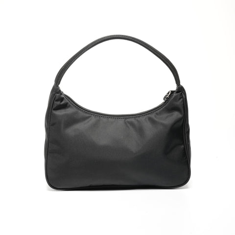 PRADA Nylon Hobo Handbag black WS24704