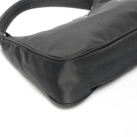 PRADA Nylon Hobo Handbag black WS24704
