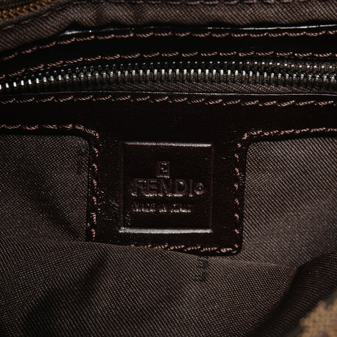 FENDI Zucca Mamma Bucket One Belt Shoulder Bag Brown WS24705