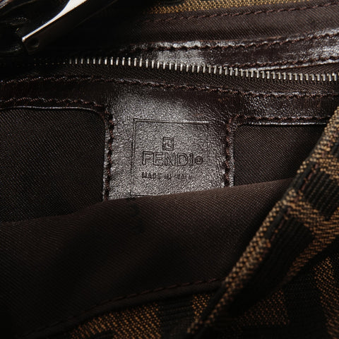 FENDI Zucca Mamma Bucket Shoulder Bag Brown WS24706