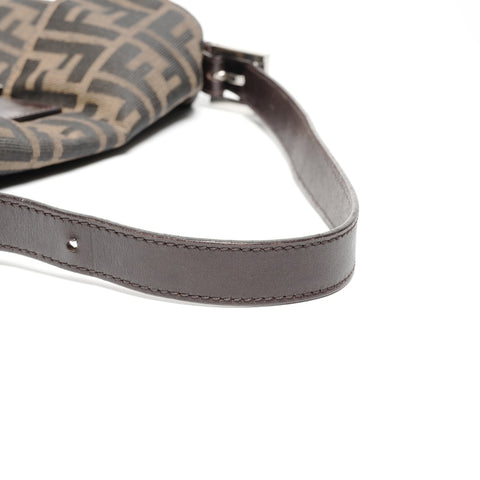 FENDI Zucca Mamma Bucket Shoulder Bag Brown WS24706