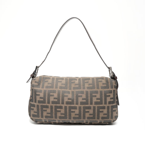 FENDI Zucca Mamma Bucket Shoulder Bag Brown WS24706