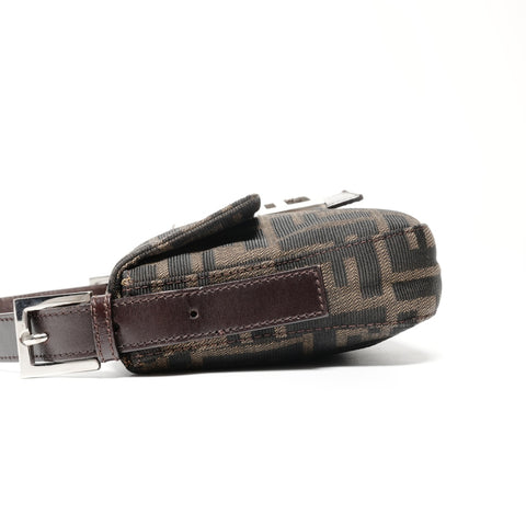 FENDI Zucca Mamma Bucket Shoulder Bag Brown WS24706