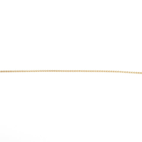 Christian Dior CD logo rhinestone Necklace gold WS24707