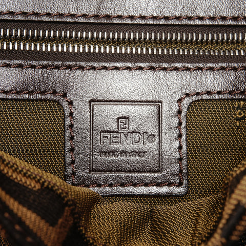 FENDI Zucca Mamma Bucket Shoulder Bag Brown WS24709