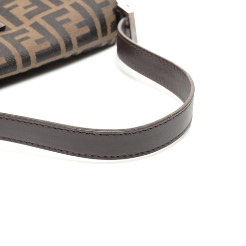 FENDI Zucca Mamma Bucket Shoulder Bag Brown WS24709