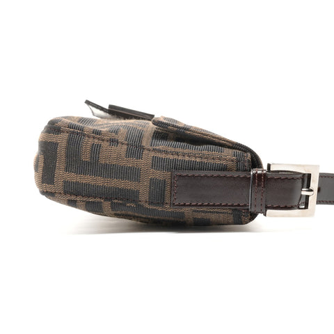 FENDI Zucca Mamma Bucket Shoulder Bag Brown WS24709