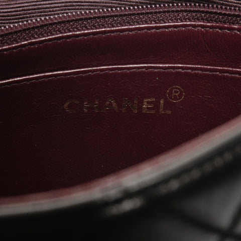 CHANEL No. 3 1994-1996 Diana Small Lambskin Shoulder Bag black WS24711