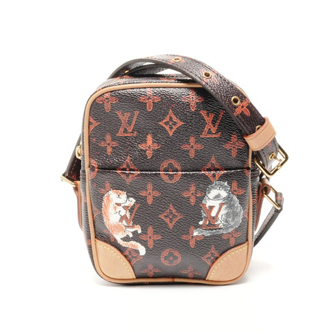 LOUIS VUITTON 2018 Monogram Catgram Umhängetasche Braun WS24713