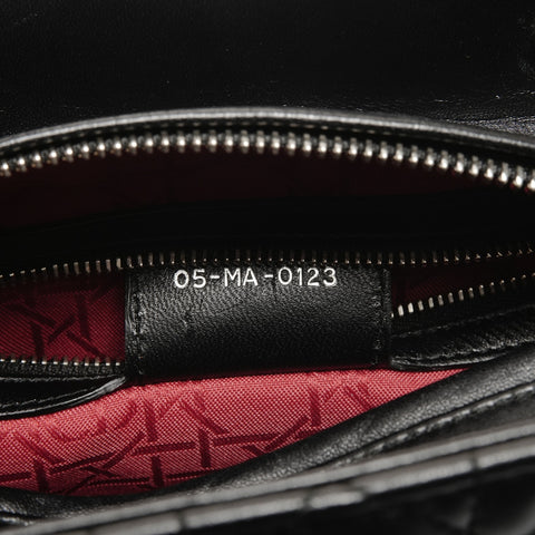 Christian Dior Lady Dior Medium Lambskin Handbag black WS24715