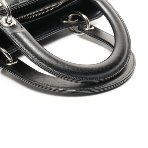 Christian Dior Lady Dior Medium Lambskin Handbag black WS24715