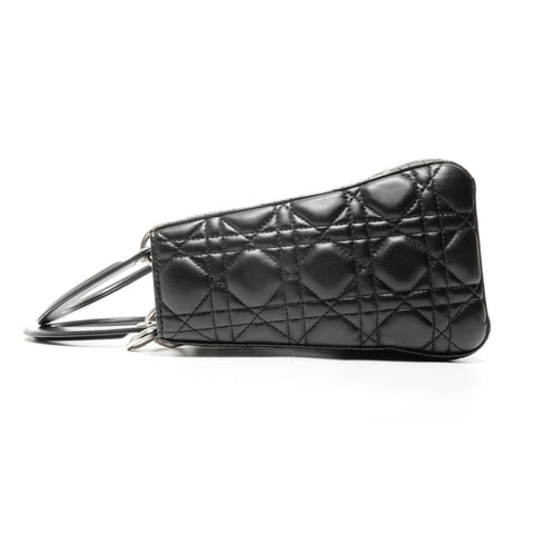 Christian Dior Lady Dior Medium Lambskin Handbag black WS24715