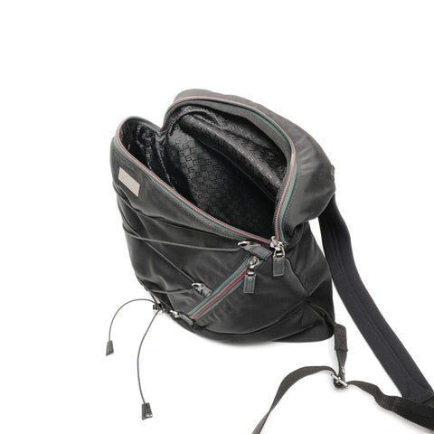GUCCI Nylon Backpack Daypack black WS24718