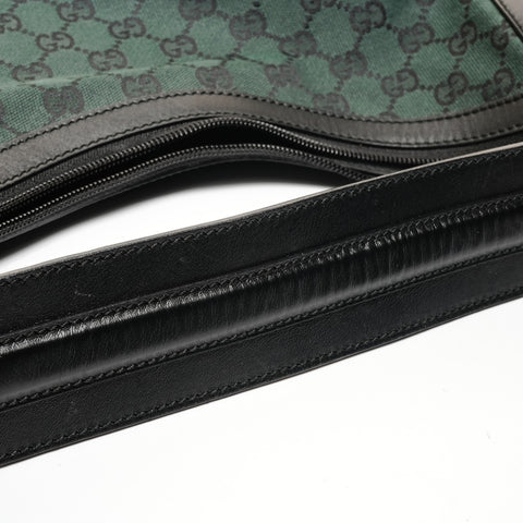 GUCCI GG Canvas Half Moon Hobo One Belt Shoulder Bag green WS24719