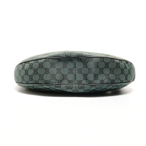 GUCCI GG Canvas Half Moon Hobo One Belt Shoulder Bag green WS24719