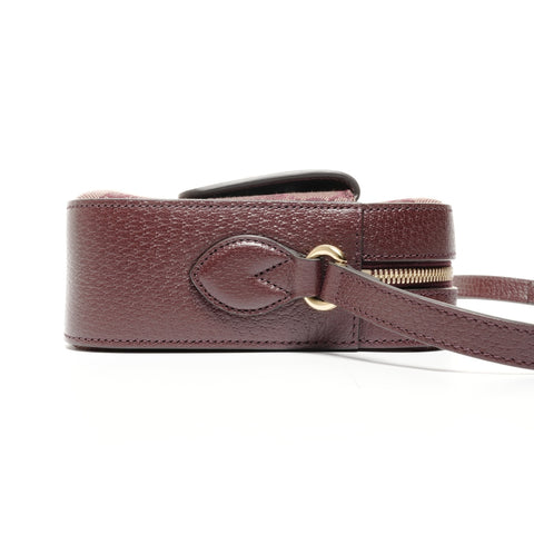 GUCCI GG Canvas Horsebit Camera Bag, Small Shoulder Bag Red WS24720