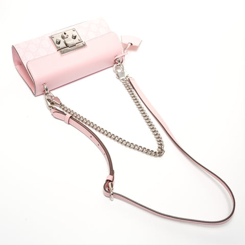 GUCCI GG Supreme Mini Padlock Shoulder Bag pink WS24722