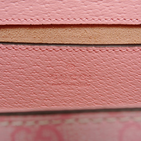 GUCCI GG Supreme Mini Padlock Shoulder Bag pink WS24722