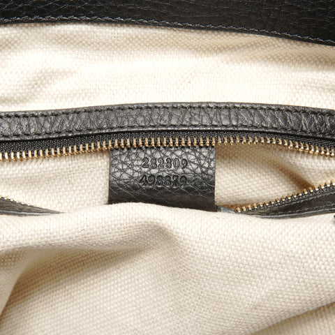 GUCCI Leather Soho Shoulder Bag black WS24723