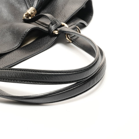 GUCCI Leather Soho Shoulder Bag black WS24723