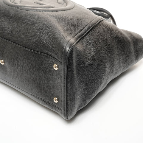 GUCCI Leather Soho Shoulder Bag black WS24723