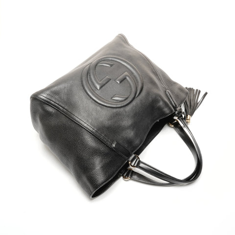 GUCCI Leather Soho Shoulder Bag black WS24723